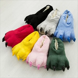 Pantofole Zampa Costume Carnevale Animale Kigurumi Pigiama Scarpe Artigli - Foto 1 di 8