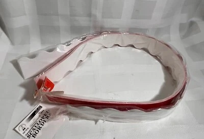 SCALLOPED PAPER BORDERS, Red & White, for Vintage Decor or Classroom Bulletins — 第 1/3 张图片