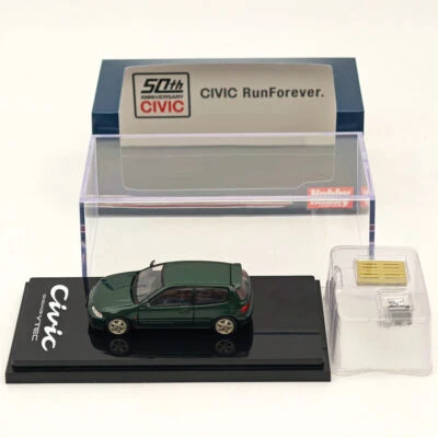 Hobby Japan 1/64 for CIVIC EG6 Sir-S With Engine HJ641017SG Diecast Models Car - Image 1 of 4