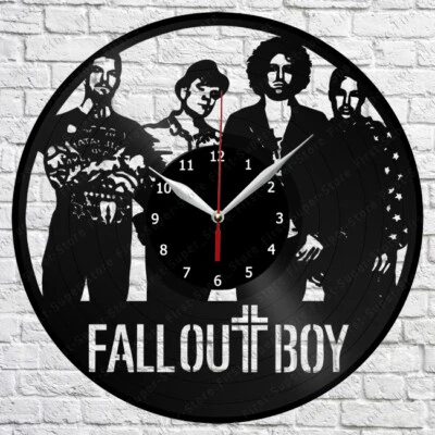 Reloj de Pared Disco Vinilo Fall Out Boy Arte Decoración Regalo Original 12"" 30cm 2278 Foto 1 de 4