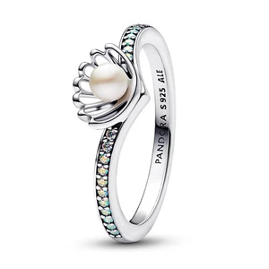 PANDORA Anello Da Donna Disney Principessa Ariel Conchiglia Argento 193654C01 - Foto 1 di 2