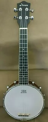 Banjolele 4 String Banjo Ukulele Remo DrumHead Sapele 23 inch Musical Instrument - Image 1 of 4