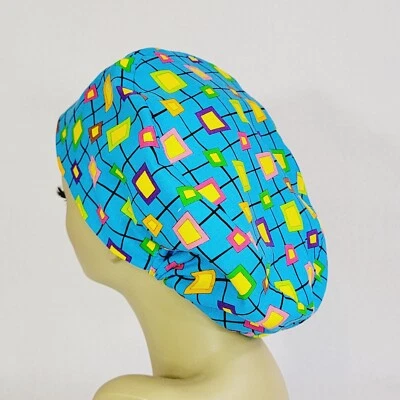 Retro Women Scrub Hat, Surgical Cap, Nurses Hat, Healthcare Hats, Medical Hats - Image 1 of 4