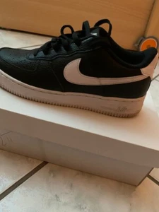 Scarpe da uomo Nike Air Force 1 '07 nero bianco sneakers sportiva pelle shoes - Foto 1 di 4