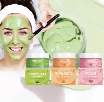Clay Mask Turmeric Green Tea Avocado Rose - Image 1 of 4
