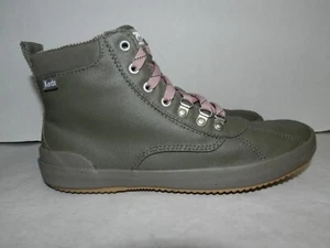 Keds Womens Scout Water-Resistant Canvas Boot Green Size 9.5 M P58 - Picture 1 of 6