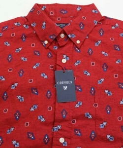 CREMIEUX Men's L/S Shirt XL X-Large Multi-Color Print NWT - Picture 1 of 4