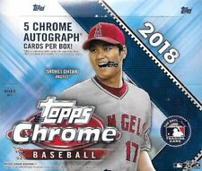 2018 Topps Chrome Jumbo Baseball Sealed Box (5 AUTOS) for sale