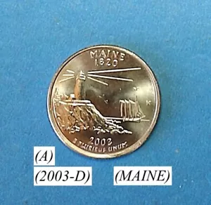 2003-D- MAINE STATE QUARTER C- NGC PRICE CHARTS (A) - Picture 1 of 5