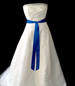 2"x90" SATINADO Vestido Elegante Fiesta Boda Cinta Faja Corbata Cinturón Lazo Banda Dama de honor - Imagen 1 de 34
