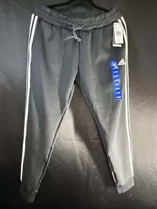 Women’s Adidas Aeroready Jogger Sweatpants SZ Large Three Stripes Black, White - Picture 1 of 9