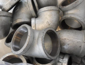 Elbow 2" NPT 150# Global Galvanized Malleable Iron 90 Degree Elbow IG9K - Picture 1 of 1