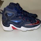 Nike Lebron 13 XIII sneakers size 7Y USA navy blue/ red/white basketball (0604)