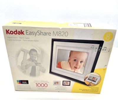 Kodak EasyShare M820 8" Digital Picture Frame New in Open Box, Complete - Image 1 of 3
