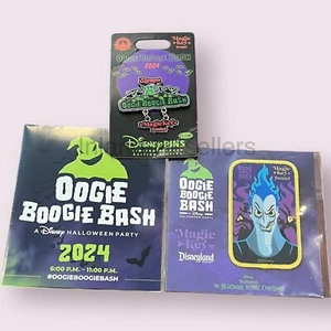 Disneyland Magic Key Oogie Boogie Bash 2024 Pin, Hades Patch, Guide Map Ne - Bild 1 von 5