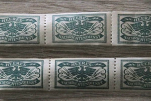 Deutsches Reich, Vignette Heeres Nachrichtendienst mit Gummi,  15 Stück - Bild 1 von 2