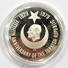 Franklin Mint Sterling Silver 50th Anniversary Turkish Republic Medal
