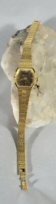 Vintage Citizen Ladies Gold Plated Wrist Watch Wind Up c 1980's - image 1 of 4