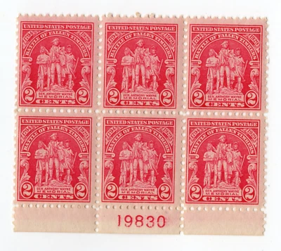 Scott #680 Battle of Fallin Timbers Plate Block of 6 Stamps - MNH P#19830 Bottom - Image 1 of 2