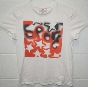 The Beckhams Sport Relief Charity Abstract Art Print 2010 T Shirt Small White - Picture 1 of 8