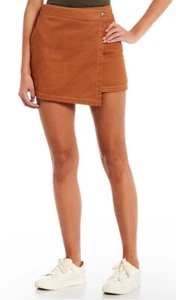 Originality Mid Rise Twill Wrap Skirt Size M Color Burnt Orange MSRP $44 - Picture 1 of 6
