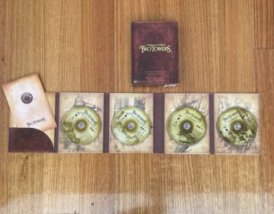 Lord Of The Rings TWO TOWERS DVD Set 4 discs Special Extended Edition - Image 1 of 4