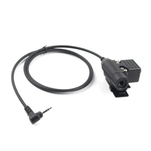 3.5mm ABS Walkie Talkie Radio Tactical Headset Adapter U94 PTT For YAESU/VERTEX - Zdjęcie 1 z 7