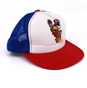 Vintage McDonalds Sam The Olympic Eagle 1980s Trucker Hat Cap - Picture 1 of 6