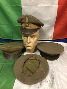 LOTTO 3 BERRETTI UN BASCO ESERCITO ITALIANO ANNI 60/70 COME DA FOTO - Foto 1 di 3