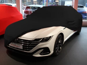 Vollgarage Car-Cover Schutzdecke Schwarz mit Spiegeltaschen für VW Arteon - Picture 1 of 5