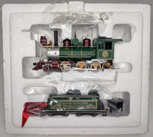 Thomas Kinkade Christmas Express Hawthorne Village Locomotive & Tender Train - Picture 1 of 20