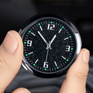 Mini Car Clock Luminous Stick-On Digital Watch Quartz Clock Auto Accessories - Bild 1 von 9