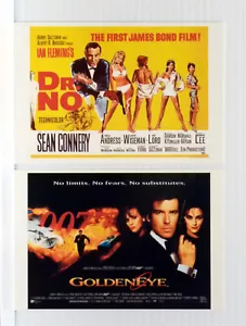 Juego de postales de póster de película James Bond serie completa de las 20 tarjetas - Imagen 1 de 2