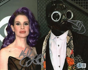 Kelly Osbourne & Sid Wilson Slipknot Signed 8x10 Photo w/Beckett COA BP59246 - Picture 1 of 1