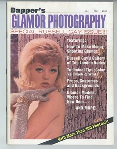 Dapper's Glamour Photography #1 Russell Gay 1967 Maggie Nolan 76pg Magazine - Picture 1 of 2