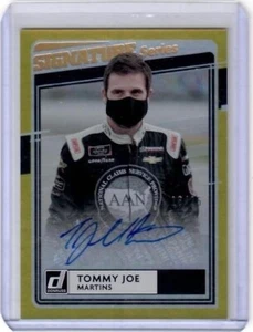 Tarjeta Donruss Tommy Joe Martins Signature Series Gold Holo Auto 2021 16/25 - Imagen 1 de 2