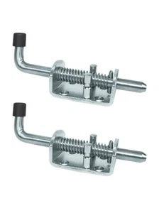 Perno de barril de pestillo de puerta con resorte 10*120 vástago duradero enchapado en zinc - Imagen 1 de 8