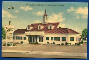 Colonial Restaurant Fort Wayne Indiana in postcard #2 - Picture 1 of 2
