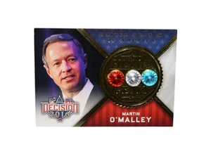 MARTIN O'MALLEY Decision 2016 POLITICAL GEMS Rare Gold Parallel Insert Card #G14 - Picture 1 of 2