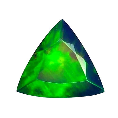 1.560CTS Rainbow multi color flashing black natural opal Trillion shape - Image 1 of 3