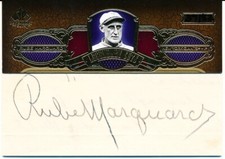 Rube Marquard 2007 SP Legendary Cuts 39/52 Auto Autographed Cut Signatures