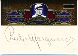 Rube Marquard 2007 SP Legendary Cuts 39/52 Auto Autographed Cut Signatures