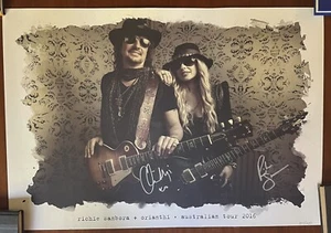 Richie Sambora & Orianthi Signed Lithograph Poster Bon Jovi RSO 2016 - Picture 1 of 10