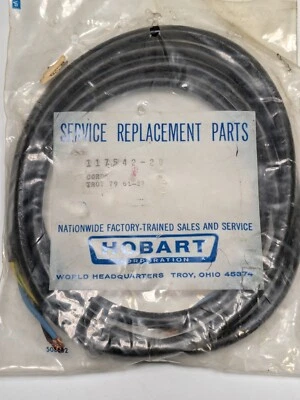 NOS Vintage Hobart Replacement Cord Part# 117542-28   00-117542-00028 - Image 1 of 3