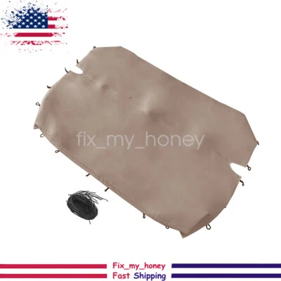 For Chevy Ford Universal PU Leather Full Size Bench Truck Seat Cover Beige New Foto 1 de 4