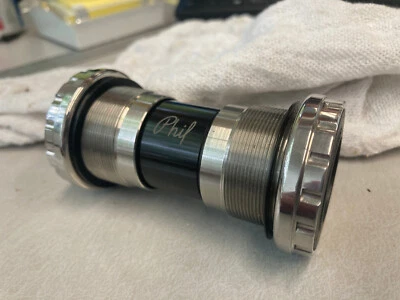 Phil Wood 24mm Outboard Bearing Bottom Bracket Cup Set Hollowtech FRENCH THREAD - Image 1 of 4