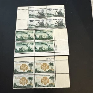 US Possessions Canal Zone Plate Blocks Misc.lot MNH - Picture 1 of 4