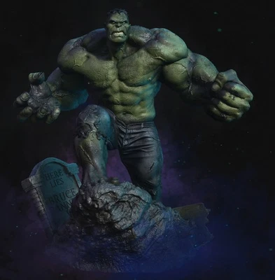 Hulk Skulptur Statue Modellbausatz Marvel Avengers unbemalt/unmontiert - Bild 1 von 4