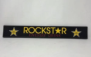 Rockstar Energy Heavy Rubber Bar Tropfmatte 23,5” x 3,5” schwarz & gelb - Bild 1 von 6