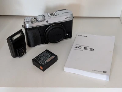 Fujifilm X-E3 24.3MP Mirrorless Digital Camera - Silver (Body Only) - Image 1 of 4